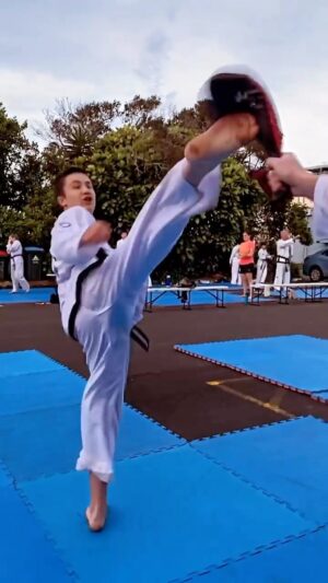 Carl Van Roon Instagram - Young James & @harryglover_ flash back to outdoor lockdown training #vanroonmartialarts #taekwondo #kickboxing #karate #mma
