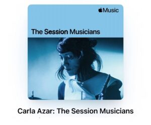Carla Azar Instagram - Thanks @applemusic !! //\\
@applemusic is celebrating International Women’s Day this year by honoring “the women behind the songs” and they’ve included me in The Session Musicians playlist series. ⁣
They’ve given me my own playlist that includes various songs from albums or films that I’ve played drums on or remixes that I’ve created beats for. ⁣

Link in bio