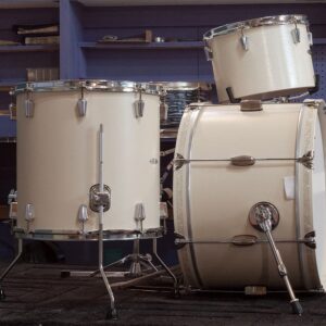 Carla Azar Instagram - i was trying to get these insanely beautiful drums shipped to ny in time for the @colbertlateshow that i played w @ko & @dangermousejukebox a couple weeks ago > but couldn't get them in time. thanks  @ccdrumco for taking pride in your work ****** I just asked them if they ship to a very specific saturn ring. that's where i'll be for the next bit . [they said they do]  #matteOFFwhite