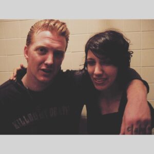 Carla Azar Instagram - both homme & homie ⚫️⚫️⚫️ one of the first @autolux_autolux  tours ever was with this gentleman. ⚡️🎸 #joshhomme #qotsa @queensofthestoneage