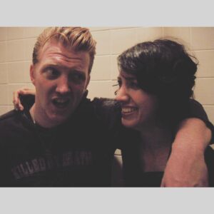 Carla Azar Instagram - both homme & homie ⚫️⚫️⚫️ one of the first @autolux_autolux  tours ever was with this gentleman. ⚡️🎸 #joshhomme #qotsa @queensofthestoneage