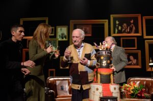 Carla Matadinho Instagram - Começámos a trabalhar com o RUY em 2020, primeiro com A RATOEIRA e agora com a peça RUY, História devida, porque o Rei do Teatro Português com 97 anos vive a sua vida para o Teatro, para o Público e na partilha constante das suas histórias. 
Com 97 anos continua no activo como actor, e está a fazer duas peças de teatro com a YELLOW STAR COMPANY.
Parabéns RUY, que bom partilhar consigo o prazer de fazer teatro de norte a sul e ilhas. 
Que felicidade senti ontem por estar tão feliz, pela comemoração de mais um ano de vida e por estarmos a partilhar tudo com isto com o nosso público, com os nossos espectadores.
Foi uma noite memorável!
Viva o teatro! Viva a todo o público que tem vindo assistir aos nossos espectáculos e que esteve connosco ontem na Figueira da Foz. 
Fazemos TUDO para cada um de vocês!

Obrigada por estar connosco há um ano
@ermelindawines 

Obrigada pelo magnífico bolo @padariapastelariadionisio 

Obrigada @caefigueiradafoz @figueira.dafoz 

Obrigada equipa por estarmos sempre juntos nas minhas loucuras e desafios! 
@yellowstarcompany 

Figueira da Foz, 1 de março de 2024
Peça RUY, história devida
Texto Paulo Coelho
Encenação Paulo Sousa Costa
Com @carvalhoruyde e @luis_pacheco_oficial

Fotos @josecorreia75