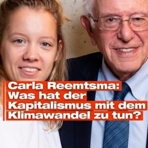 Carla Reemtsma Instagram - @CarlaReemtsma wurde bei ihrem Gespräch mit US-Senator @berniesanders in der Rosa-Luxemburg-Stiftung Berlin gefragt, weshalb sie denkt, dass #Kapitalismuskritik und #Klimaschutz zusammengehören.

Die Klimaschutzaktivistin macht darauf aufmerksam, dass die Ursache sowohl sozioökonomischer als auch klimarelevanter Probleme der #Kapitalismus ist, da dieser als System nicht bloß Menschen, sondern auch die natürlichen Ressourcen unseres Planeten ausbeutet.

Darüber hinaus weist sie darauf hin, dass auch auf der Seite der Konsequenzen gerade diejenigen, die in unserer Gesellschaft bereits am stärksten marginalisiert sind, von der #Klimakatastrophe am ehesten getroffen werden.

Auch auf Seiten unserer Lösungen müssen wir uns darum kümmern, dass nicht Menschen, die ohnehin existenzielle Bedrohungen erleben, unter den Kosten der Lösungen leiden.