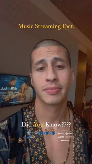 Carlito Olivero Instagram - Music Streaming facts for the masses. If you listen to any independent artist.Just know they are doing it for the love of making music . Any support goes much further than you know. ❤️✨ blessings!
