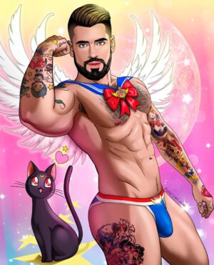 Carlo Villarreal Instagram - 💖✨💕🌙✌️ thanks a lot @theartofrichie #sailormoon #tattoo #art #anime #geek #cosplay
