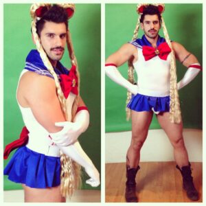 Carlo Villarreal Instagram - #sailormoon #cosplay de 3 pesos 🤣✌️💖🤗🧚🏻‍♀️🌙✨