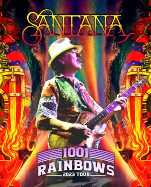 Carlos Santana Instagram - From Team Santana:
Rock and Roll Hall of Fame guitarist Carlos Santana has announced he will hit the road with his band across North America this summer for the 1001 Rainbows Tour. Throughout, Santana will perform high-energy, passion-filled songs from their fifty-year career, including fan favorites from Woodstock to Supernatural and beyond.

Santana will wrap up the Blessings and Miracles Tour at the legendary New Orleans Jazz and Heritage Festival on May 4 followed by dates in Dallas and Houston, TX before kicking off the 1001 Rainbows Tour in Newark, NJ on June 21. Stops include Canandaigua, NY, Niagara Falls, ON, Northfield, OH, Huber Heights, OH, Detroit, MI, Oxon Hill, MD, Atlantic City, NJ, Bridgeport, CT, Bangor, ME, Boston, MA, and more before concluding on August 6 in Springfield, MA.

Tickets on sale to general public starting March 3 at www.santana.com.