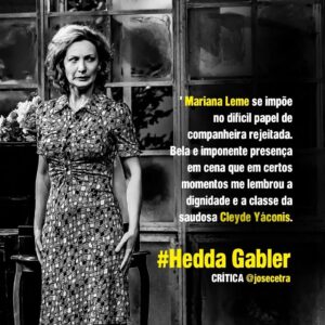 Carlos de Niggro Instagram - HEDDA GABLER
AUDITÓRIO DO MASP
Temporada: 28/06 a 25/08
Sextas e sábados às 20h e domingos às 18h
INGRESSOS – Link na BIO. 

FICHA TÉCNICA
Texto: Henrik Ibsen
Produção: Rosalie Rahal Haddad
Tradução e Direção: Clara Carvalho
Assistentes de Direção: Mariana Muniz e Thiago Ledier

Elenco:
Karen Coelho, Guilherme Gorski, Carlos de Niggro, Chris Couto, Nábia Villela, Mariana Leme, Sergio Mastropasqua e Gregory Slivar 

Cenários: Chris Aizner
Trilha Original: Gregory Slivar
Figurinos: Marichilene Artisevskis
Costureira: Judite Lima
Cenotecnia: Alicio Silva
Produção De Objetos: Jorge Luiz Alves
Luz: Nicolas Caratori
Operação de Luz: Luisa Silva
Preparação Vocal: Babaya Morais
Direção Técnica e Operação de Som: Valdilho Oliveira
Fotografia: Ronaldo Gutierrez
Visagismo: Marcos Padilha
Maquiagem: Ale Toledo
Design Gráfico: Rafael Oliveira
Produção: SM Arte Cultura 
Direção De Produção: Selene Marinho
Coordenação de Produção: Sergio Mastropasqua
Produção Executiva: André Roman/Teatro de Jardim
Direção de Palco: Henrique Pina
Contrarregra: André di Peroli
Camareira: Elisa Galdino 
Assessoria de Imprensa 
Adriana Balsanelli
Renato Fernandes
Gerenciamento de Mídias Sociais
Sergio Mastropasqua
Selene Marinho 
Luisa Silva 
Registro em vídeo: Ícarus Filmes 
Realização: Círculo de Atores


@claracarvalhoarte @marianamunizoficial @thiagoledier
@coelhokaren @guigorski @carlosdeniggro @chriscou @nabiavillela @marileme @sergiomastropasqua @gregoryslivar @chrisaizner @aliciosilv0 @marichilene
@judite.figurinos @jorgeluizalves65 nicocaratori @luisa.lluisa @valdilhooliveira
@hpinaas @elisa.galdino.10 @fotosgutierrez @marcospadilha @smartecultura
@selenemarinho @teatrodejardimsp @abalsanelli renatofernandesgon
@circulodeatores @haddadfellowship

#henrikibsen #heddagabler #circulodeatores #smartecultura #teatro #teatrosp #masp #dicassp #saopaulo #drama