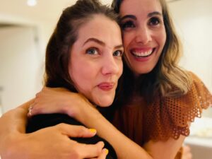 Carly Pope Instagram - One in a goddamn gazillion. 
The realest of the real. 
@julie_gonzalo you are an evergreen…and being with you today was a luckiest prize. 
HBD my love 🎈#turbovirgo