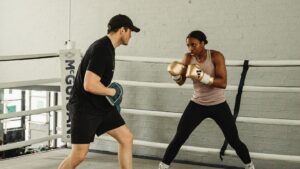 Caroline Dubois Instagram - Making daily deposits, because rent is always due 🏦

@adidas @adidasboxing
