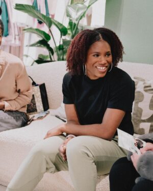 Caroline Dubois Instagram - The fans are who make my dreams possible 💜💜
Had a great time at my adidas meet and greet in white city, thank you to everyone who turned up 

And to everyone who is stepping on my train for this journey, it’s gonna be a good one 😉🔥

@adidas #meetandgreet @adidaslondon #adidaswhitecity