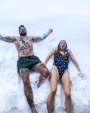 Caroline Hjelt Instagram - ❄️Sauna session❄️
