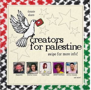 Caroline Kwan Instagram - Creators for Palestine has raised over $250k for PCRF, and are now expanding to charities we have known to be actively on the ground in Gaza and Rafah: MAP, UNRWA, and HEAL Palestine.

We need your help!! 50  content creators are teaming together with a goal to raise $1M for the PCRF, MAP, UNRWA, and HEAL Palestine. The famine, and the lack of clean water, medical supplies and treatment is beyond devastating. The situation in Palestine is dire, and the need to collect funds for this fundraiser is urgent. Every single donation matters and makes a difference. We know we have some of the most supportive audiences, and we need your help. 

LINK is in my bio please donate or share to boost!

Graphic by: @jazmynflowers & @wimbyjilson

@noahsamsen @carleythorne @eddyburback @sarahschauer @taramooknee @afantano @annamarieforcino @olisunvia @jarvis @elliotsangestevez @wwabisabi @mina_rome @ashurgharavi @tirrrb @the_aranock @4questdot @tkalovell @abelinasabrina @riribibi_ @saji_sharma @hthaze @luvu2golka @worldofxtra @gremlita @stanzipotenza @ryanbeardofficial @caprisunnpapi @nikole_eva_ @nadiaalexeev @hassankhadair @mynameistuv @ashley_ippolito @christhejames @nicolerafiee @jazzy4nne @princess_weekes @shanespeare.jpg @filmcooper @benoftheweek @simonesimmo @hasandpiker @thesoggiest.cereal @tiffiestarchild @kurtisconner @stillnotemily @_amberalexander @noduhjonah @aaashleyk @zaydante @carolinekwann @imandyking @lola_sebastian_ @fr0gan @fdsignifier @thechadx2 @moviesaretherapy @funkyfrogbait @coypiso @jordanuhl_