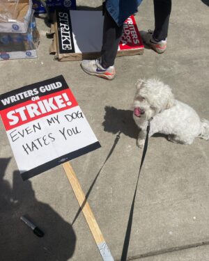 Caroline Kwan Instagram - Wanna get your 10,000 steps in   fight back against corporate greed? Join a WGA picket line! 

https://www.wgacontract2023.org/strike/picket-schedules-and-locations 

📸: @jeremotographs