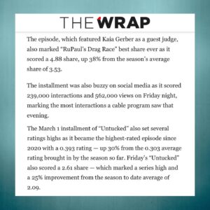 Carson Kressley Instagram - THANK YOU to all who tuned in to support our queens and make Friday’s episode of Season 16 the highest-rated #DragRace episode in over a DECADE 🙌💗 Read more now in @thewrap’s exclusive reveal!

Watch @rupaulsdragrace Saturdays on:
🌎 2:30AM UTC @wowpresentsplus (ex. USA, Canada, Australia)
🇺🇸 Fridays, 8PM ET @mtv
🇨🇦 @cravecanada
🇦🇺 @stanaustralia

‼️ Watch #Episode 1 FREE on @wowpresentsplus to all logged-in users in available territories, no subscription needed!