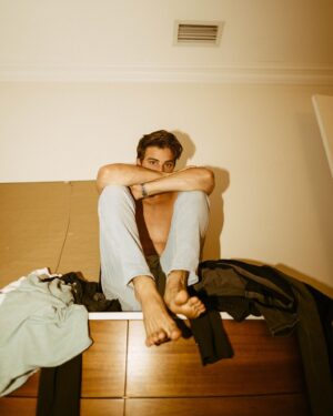 Carson Rowland Instagram - quarantine self-portrait