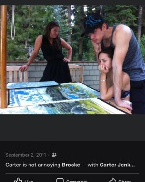 Carter Jenkins Instagram - 10 years later, still puzzling w/ @brookevallone