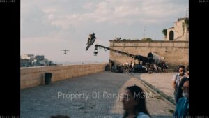 Cary Joji Fukunaga Instagram - If you don’t like spoilers then don’t look at these BTS from Italy - Matera & Gravina di Puglia: 1. dailies still from the lab from our IMAX footage 2. #shotonmyiphone finding an angle for the stand-off in the square 3. Three blind mice: Linus, Lea and I (Greg Williams photo) 4. Mark-up explaining how I wanted to combine Gravina de Puglia to Matera for the VFX team 5. Video of “Low mode” cam op Ossie McLean carrying a hefty IMAX load with Garry Moore in support 6. Video of SFX team making things go boom 7. Another BTS by Nicola Dove in Matera 8. Video of Ossie McLean crossing union lines to help standby Art Director Arwel Evans perfect the line in Gravina di Puglia 9. A squadron of DB5’s forming up before the shoot day in Matera 10. My “improv” sides at the Sapri train station