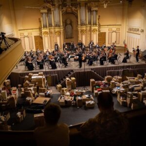 Cary Joji Fukunaga Instagram - Iolanta (center) the manager of the Inso Orchestra, was recording a charity concert for displaced Ukrainian artists when the first movement of Beethoven’s Symphony No. 3 “Eroica”  was interrupted by an air raid siren. As the conductor directed the players off of the stage into the bomb shelter, Iolanta shrugged and passed around a bottle of prosecco for the handful of guests who remained. 
She toasted, “за смерть путіна - death to Putin” and poured as others mumbled their grievances about Putin. 
Oksana (right) spoke with shaking anger about how she had already fled Putin’s annexation of Crimea in 2014. She has restarted her life in Lviv, opening three bakeries, but still misses Crimea. She predicted "the Russians would do this… nobody believed [her]."