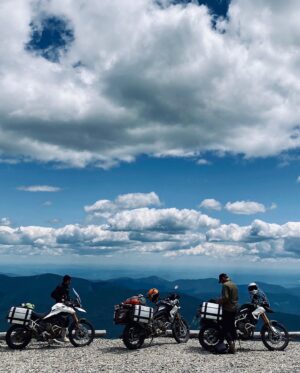 Cary Joji Fukunaga Instagram - I don’t post much, so I’m very late in this thank you to @officialtriumph Lee Morrison (stunts master wizard) Chris Cheetham, Adam VanderVeen and @triumphofwestchester for hooking us up with the newest #tiger900 for our trek on the #NEBDR last summer. Apologies for bringing it home without a windshield and basically totaled, the route was wet and gnarly and I maybe flipped it a few times. But it got me round trip with a major smile on my face despite the brushes with near death