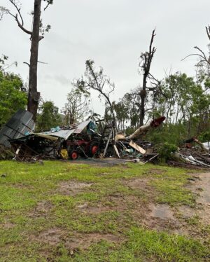 Casey Stoner Instagram - Many people aren’t aware of the devastating weather we have had between Christmas Day and now New Years! First incredible winds that destroyed so many homes and farmland in our area and everything people spent so much of their life building. Now some of us that were affected by those winds have also been affected by the worst floods this region has seen. We have not seen or heard anyone from council offering help to anyone affected in our area, it has been over a week with no phone service and no electricity, and power lines are still laying across the road. I apologize for not getting back to everyone that has reached out, we really appreciate it!