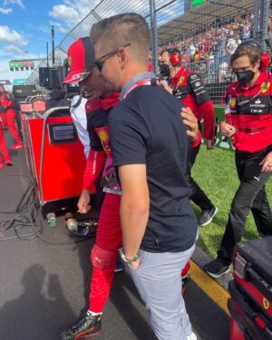 Casey Stoner Instagram - So good having Motorsport back in Aus! Congratulations @charles_leclerc and @scuderiaferrari @f1