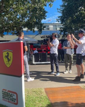 Casey Stoner Instagram - So good having Motorsport back in Aus! Congratulations @charles_leclerc and @scuderiaferrari @f1