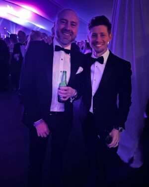 Casey Stoner Instagram - The black tie evening at Goodwood is always a great way to make new and catch up with old friends. @fosgoodwood @adri_stoner @chillard3