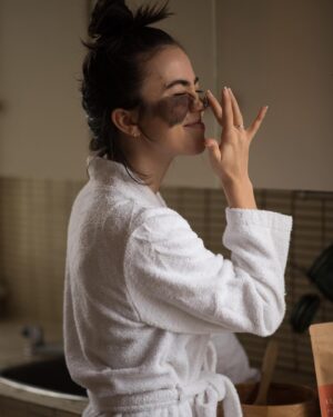 Cassandra Naud Instagram - A short story about a nose boop. Will she do it? Swipe to find out. 

Always a blast shooting for @myluteal 🧡 Have you checked us out lately? Link in bio xx

@productby.jacque 📸