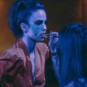 Cassandra Naud Instagram - I teamed up with @chinstogram on his HOT new single 🎤On My Own🎤 coming soon!!! This project was such a blast to be a part of and I cannot wait to share it 💎 MUA @lahbra 👏🏻 BTS by @richielubaton