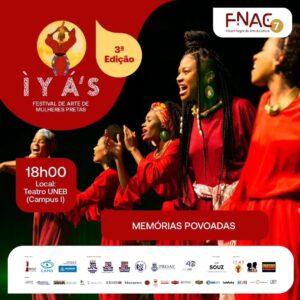 Cássia Valle Instagram - O ÌYÁ’S – Festival de Arte de Mulheres Negras anuncia:

🎭 Memórias Povoados - O sagrado feminino negro e a visão da mulher preta como uma fortaleza que suporta tudo são os temas que norteiam o espetáculo Memórias Povoadas, que realizou 6 temporadas, entre: Teatro Makota Valdina, Teatro Vila Velha, Teatro Sesi Rio Vermelho e Teatro Sesi Casa Branca e Sala do Coro do TCA. A peça é dirigida por Cássia Valle, com co-direção e direção musical de Cell Dantas, e questiona a visão estereotipada de força das mulheres pretas: “Até onde é saudável estar sempre pronta para a luta? Essa visão prejudica a saúde mental dessas mulheres e as mantém na base da pirâmide social, afinal ‘elas aguentam’. É negado o direito à fragilidade, à desistência.Em Memórias Povoadas, o público experimentará a diluição das fronteiras entre começo, meio e fim do espetáculo

Direção: Cássia Valle:
Co-Direção e Direção Musical: Cell Dantas 
Movimentos coreográfico: Ednaldo Muniz
Banda: Cell Dantas e Daniel Vieira (Nine)
Elenco: Alexandra Suzarte, Andréia Anjos, Anne Cardoso, Cilene Ribeiro, Luane Souto, Rejane Maya
Composição das músicas: Anne Cardoso, Alexandra Suzarte, Cell Dantas e Thallia Anatália
Criação da luz cênica: Rivaldo Rio
Figurino: Cássia Valle
Cenografia: Rafael Bittencourt
Cenotecnia: Wil Silva
Designer gráfica: Luiza Senna
Mídias sociais: Andréia Anjos, Anne Cardoso Cilene Ribeiro, Luane Souto, Thallia Anatália
Coordenação de produção: Tatiana Gambôa
Realização: Pé de Êre Produções

@julianamonique1
@atrizeddyverissimo
@scilabrito
@edmundo.junior.31
@claudio.nyack

#festivaliyas2023
#mulherpreta
#mulheresnegras
#3ªediçãoIYAS
#forumnegro