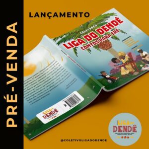 Cássia Valle Instagram - O Coletivo Liga do Dendê lança Coletânea “Contos para Erê” no sábado dia 18 de maio às 15h no MUNCAB, localizado na  Rua das Vassouras, 25 - Centro Histórico de Salvador - BA.
O  evento de lançamento será gratuito e aberto ao público, com apresentação dos autores do coletivo, bate-papo, sessão de autógrafos e intervenções artísticas, realizadas pelos próprios autores e artistas convidados.

Com organização de Marcos Cajé, Cássia Valle, Paula Brito e Denise Ferreira.
Coordenação editorial Marcos Cajé.
Ilustrações de Rodrigo Cândido @candido_art 
Design Orlane Rocha @orlanerocha 

Na pré-venda estamos com valor promocional de 43,00 por 39,90   um marcador de texto. Frete não incluso. 

Valor do frete 10,00 via serviço módico pelos correios. 

Quem optar por retirar o livro no lançamento em Salvador, não precisará pagar o frete. 

*Chave pix para pagamento:* coletivoligadodende@gmail. 

Após realizar o pix, envie o comprovante pelo direct informando o endereço para envio ou se a retirada será no dia do lançamento. 

*Validade da campanha:  21/04/2024 a 06/05/2024.* 
 
Essa é uma iniciativa do coletivo baiano de escritores/as e pesquisadores/as para ampliação do acesso e fortalecimento da literatura preta infantojuvenil.