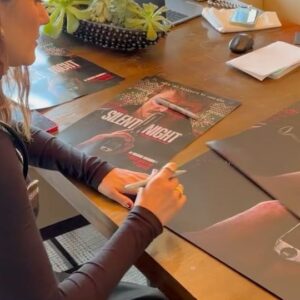 Catalina Sandino Moreno Instagram - Fun first press day 🕊️🙏🏼
@lionsgate 
#SilentNightMovie