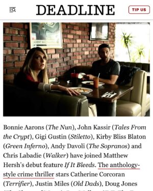 Catherine Corcoran Instagram - First look and more incredible cast announcements for @ifitbleedsmovie ❤️🩸🚨
