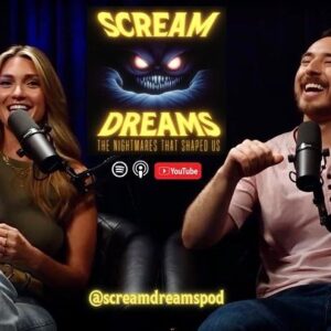 Catherine Corcoran Instagram - Thank you to everyone who tuned in live, liked, subscribed and shared the very first episode of @screamdreamspod, yesterday. We were truly blown away by everyone’s support and enthusiasm. The most important part of storytelling is the community that it creates, and you all have proven time and again that ours truly is the best around. 
Scream Dreams is available on @youtube and all major podcast platforms now. Remember to leave the light on. 💡✨😱