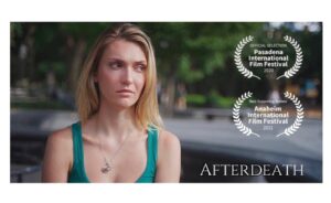 Catherine Corcoran Instagram - A little late on the post uptake but nevertheless incredibly humbled to be honored with a ‘Best Supporting Actress’ Award from @anaheimfilmfest for #Afterdeath by the brilliantly talented @wylierush_ with @gus_birney @theashleyjordyn @jaxieabbs @iamjayson_wesley @jessiekgill 
•
•
Wylie- thank you for the consistent empowerment and encouragement to play. ✨🌀🤘