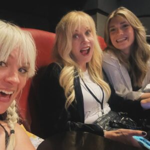 Catherine Corcoran Instagram - @overlookfilmfest has a new camper for life! Thank you to @landonjz @michaellerman @dsfreiberg and everyone who helped support @barbaracrampton and I for our very first live-taping of @screamdreamspod with @dastmalchian ! We had an absolute blast and can’t wait to share the recording with you all! 😱😈🕷️✨ Ps. love to @deadmeatjames who was missed!