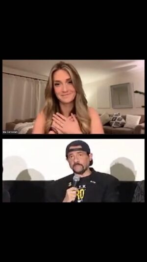 Catherine Corcoran Instagram - It is truly impossible to express the whirlwind this weekend (and this franchise) has been thus far. Thank you @thatkevinsmith @damien_leone for the incredible words and recognition- and to @smodcastlecinemas @odblues7 @unclecreepysb for hosting and working so hard to zoom @squidthusiast @davidhowardthornton and I in to the first Terrifier double feature. #rarefiedair 🤘🌀🍿
•
Thanks @iamteditor for the edit ✨