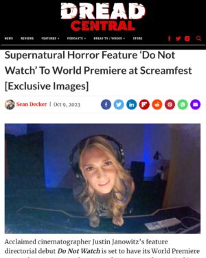 Catherine Corcoran Instagram - @donotwatchfilm will debut at @screamfestla with a signed @sagaftra Interim Agreement. This means that we will not only be able to promote the film in accordance with the strike order, but any distributor who releases the film will also adhere to the terms our union is asking for. 

@alixangelis said it best, “It serves as a shining example of what is possible.” 

Looking forward to seeing you all there.
This one’s for you, Nico. 🤍