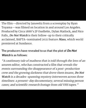 Catherine Corcoran Instagram - @donotwatchfilm will debut at @screamfestla with a signed @sagaftra Interim Agreement. This means that we will not only be able to promote the film in accordance with the strike order, but any distributor who releases the film will also adhere to the terms our union is asking for. 

@alixangelis said it best, “It serves as a shining example of what is possible.” 

Looking forward to seeing you all there.
This one’s for you, Nico. 🤍