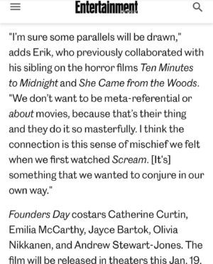 Catherine Curtin Instagram - Love this horror-comedy so much!!! Releasing in theatres Jan 19!!!! Cannot wait to spill popcorn all over the person next to me as I jump in terror and laugh with abandon.  It is so awesome!!! Thanks for having me on this journey!!!! I loved working with you all!!!! An incredible team of creatives, cast and crew!!! Total blast.