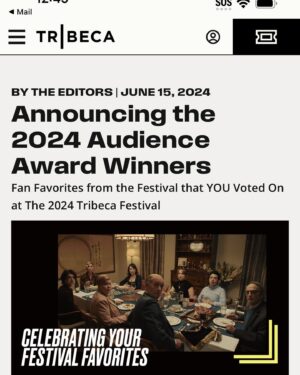 Catherine Curtin Instagram - TRIBECA FILM FESTIVAL!!!! Thank you for the Audience Award and for such a fabulous week of screenings.  BAD SHABBOS….such a brilliant comedy!!! Loved being a part of it!  Loved all the creators!! Loved the shoot! Loved the cast and crew!! Grateful!! #badshabbos #tribecafilmfestival2024