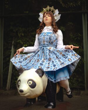 Cathy Cat Instagram - Pic 1-5 Panda Challenge! Which one wins your panda elegance price and WHY?
Challenge: Try to look elegant while sitting on a panda statue. 
Challenge start!
Thoughts? 
Which one wins your elegance price?

Ps:
Seriously there’s been some weird stuff going on this week with hashtags on Instagram getting banned. If you’ve been affected let me know in the comments too, I would like to hear your experience!

Photos @masatoosan_portrait 
Dress @angelicpretty_official 

#astroregimen #kawaiistyle #jfashion #japanesefashion #jstyle #japanesestreetfashion #streetstylejapan #tokyofashion