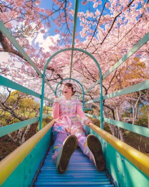 Cathy Cat Instagram - 10 pictures: Which one looks most ridiculously excited and why? 🛝 slide left to see the slide pics 😉 🛝 Which ones the most ridiculous? Which one looks the most excited?

Photo @masatoosan_portrait 
Dress @devilinspiredofficial 

#sakurajapan #japansakura #sakura2023 #sakura #japan_sakura #japan_photo #japan_photo_now #japan_photo_share #japan_photo_view #japantravel #cherryblossom #cherryblossomjapan #cherryblossom2023 #桜 #桜スポット #桜すべり台 #sakuraslide #桜ポートレート #桜ピンク #ファンシー　#ピンクファッション #devilinspired