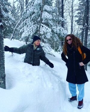 Cathy Gauthier Instagram - Important de rester dans “trail”
Y’a de la neige à Dolbeau!
#silvitourigny