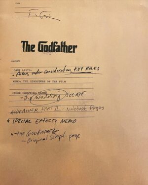 Cathy Yan Instagram - Spending Xmas morning poring over the BEST gift: a limited edition collection of all of Francis Ford Coppola’s notes from The Godfather.