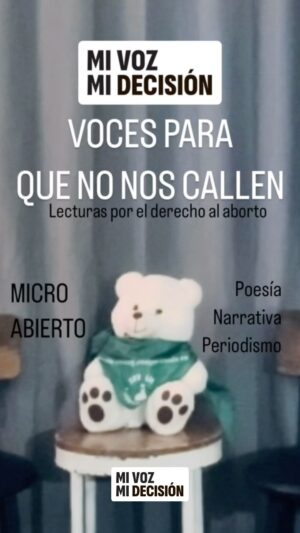 Cecilia Gessa Instagram - Ayer, en nuestro Micro Abierto, disfrutamos de una velada diversa y enriquecedora, en la que compartimos y leímos varios relatos, poemas y reportajes periodísticos sobre el aborto. Fue un encuentro profundamente emotivo y enriquecedor. 💜

🔥Making de VOCES PARA QUE NO NOS CALLEN🔥

RECTA FINAL: FIRMA Y DIFUNDE 👈

Somos #mivozmidecisión #💚 #myvoicemychoice #abortolibre