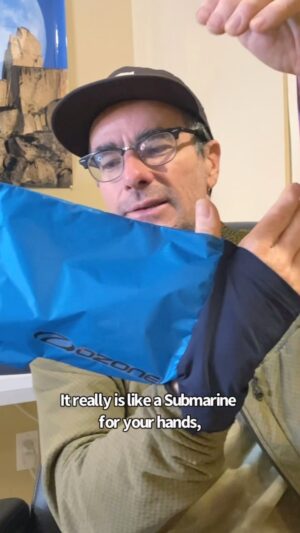 Cedar Wright Instagram - Ozone has pushed glider and harness technology to the bleeding edge, but now we are putting the performance in your hands… literally… with Ozone hand  Fairings.  Incorporating photon and submarine technology, our new hand fairings remove the last bit of drag in the system… your hands.  In collaboration with pilot Cedar Wright we have tested these Ozone Hand Submarines in the world’s harshest flying conditions and are excited to announce they offer a full point of enhancement in glide.  Welcome to the next level. The world is in your hands. Thanks to @ozoneparagliders @arianntudor @go.upside.down @goodnessgravity