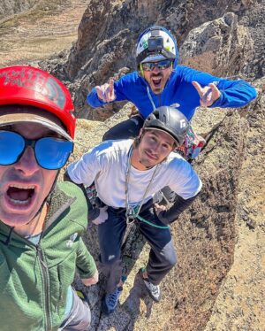 Cedar Wright Instagram - Traddy Side Quest to the Argentina sport climbing side quest wherein I ventured into into Frey with @mattsegal @shawnraboutou @bretteharrington @caronorthofficial and 🎥 maestros @mikecall and @neilson.ben  These are my photos from Day one where we all climbed a wild spire and the ladies raced the men to the top 😜 on two separate routes.  Matt and I took bouldering phenom Shawn under our trad dad wings and I showed him how it’s done by unexpectedly whipping out of an awkward roof pitch 😂. For me there is nothing cooler in climbing than a natural line up a beautiful free standing spire. 10 out of 10 would recommend!  @thenorthface_climb