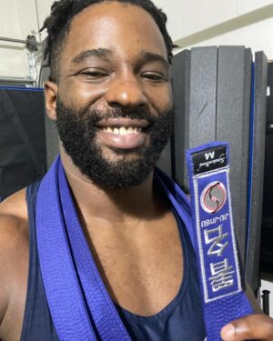 Cederick Johnson Instagram - So a thing happened today!!!

#jiujitsu #LevelUp #BlueBelt
#PrimeAlexander #HurtBusiness